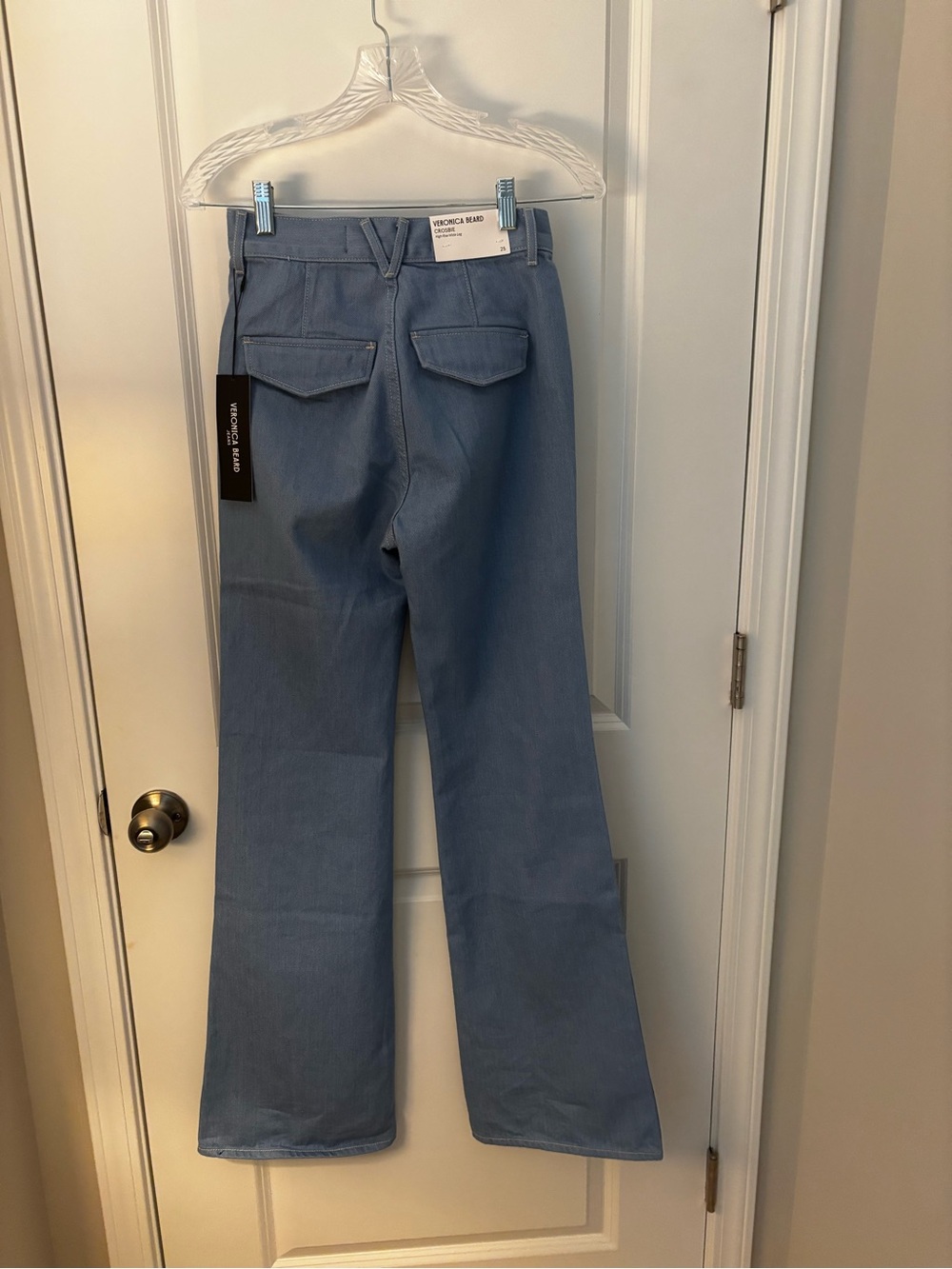 Veronica Beard Light Blue Wide-Leg Jeans - Picture 3 of 4